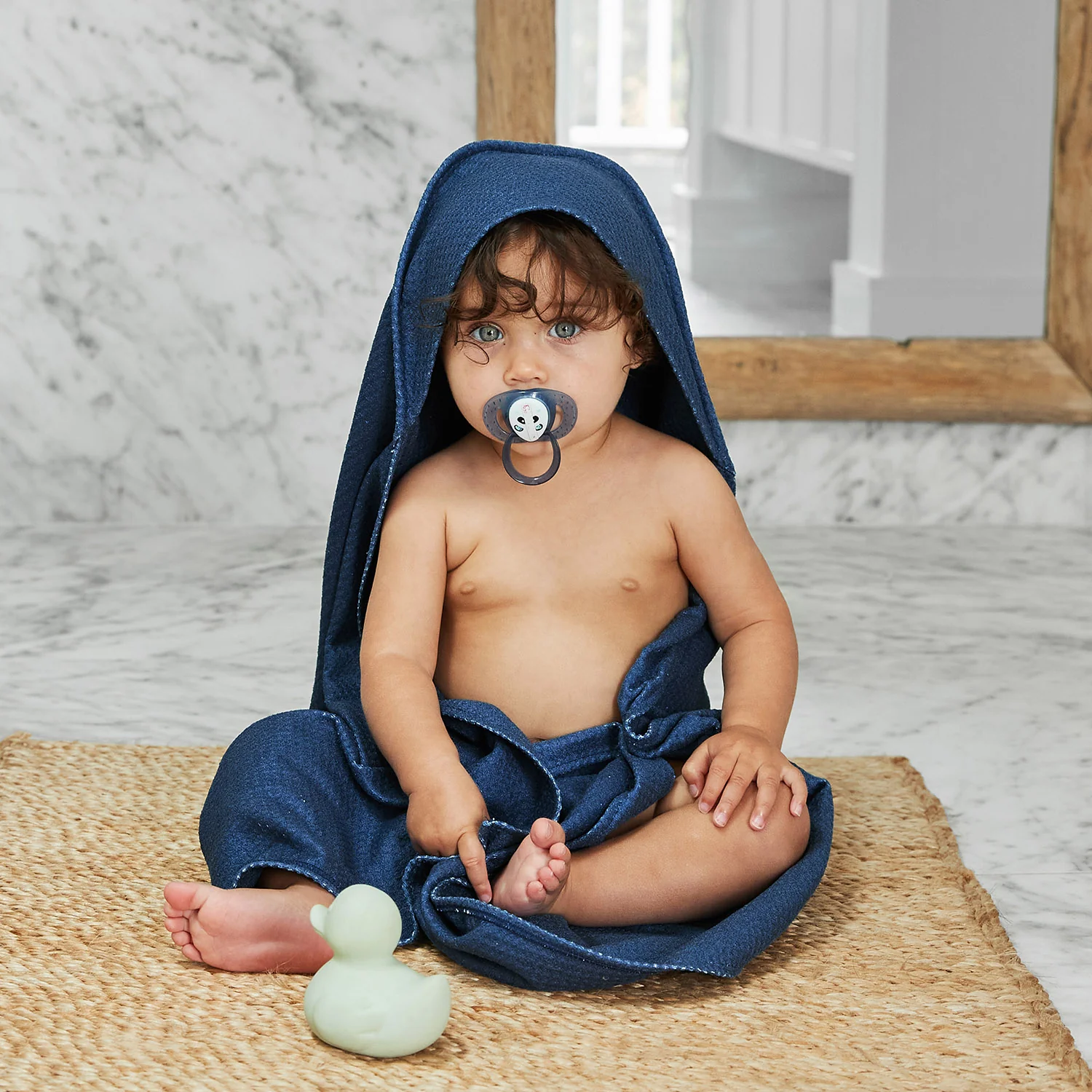 Dock & Bay Baby Hooded Towels - Midnight Navy - Image 4