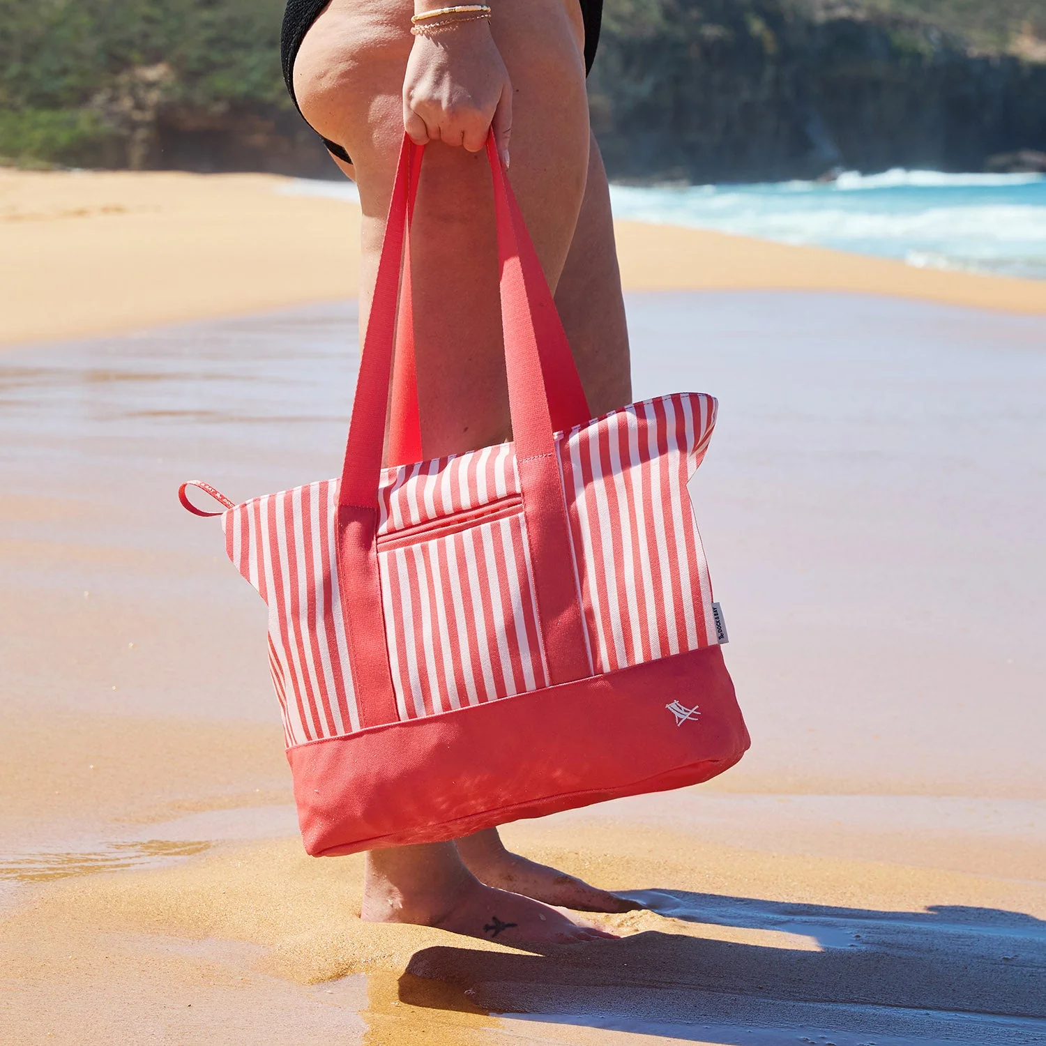 Dock & Bay Canvas Beach Bag - Raspberry Road - Image 8