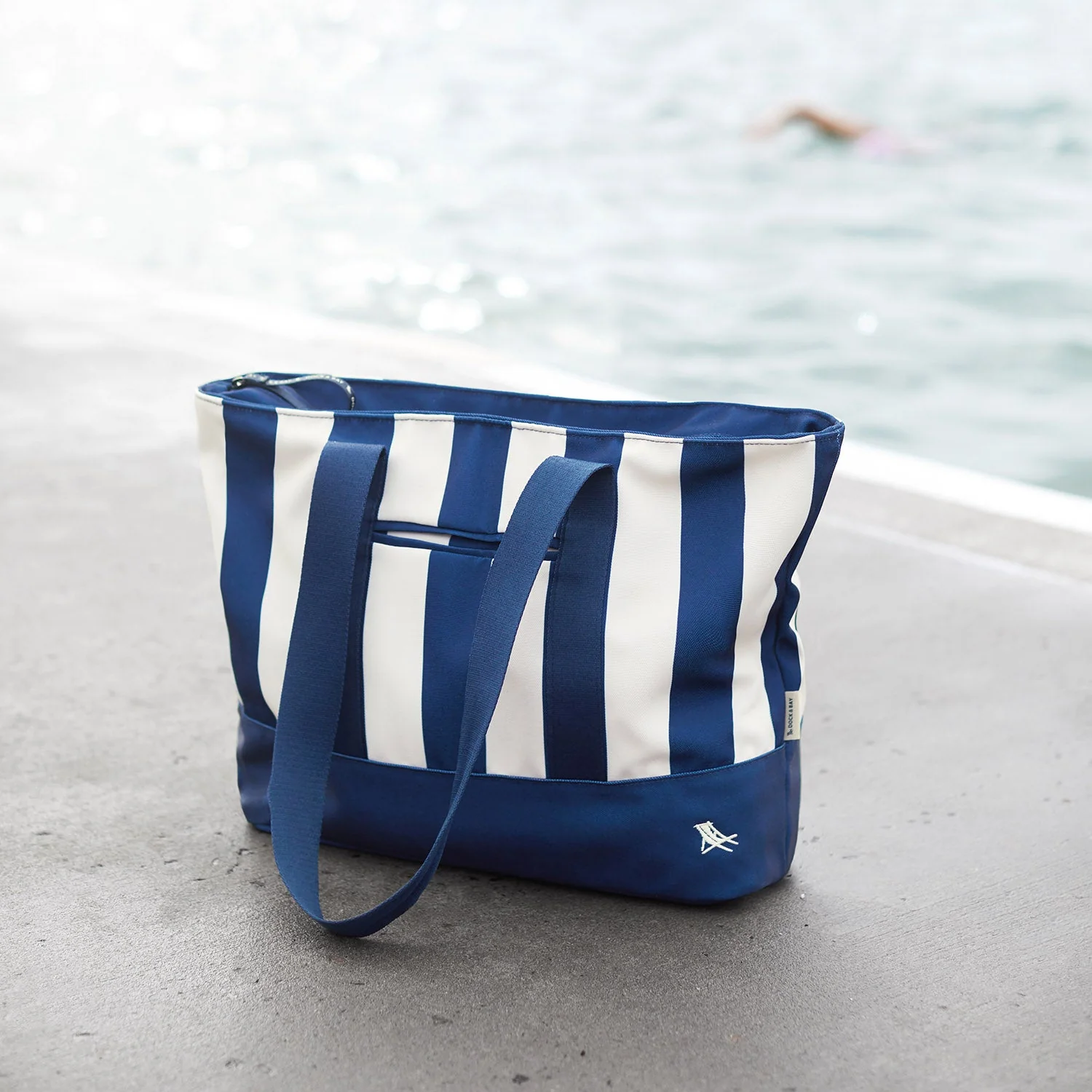 Dock & Bay Canvas Beach Bag - Whitsunday Blue - Image 3