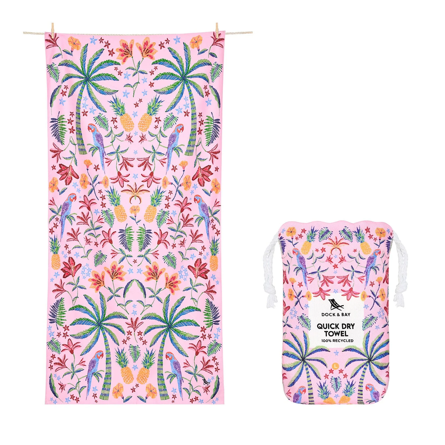 Dock & Bay Quick Dry Towel - Pink Paradise - Image 15