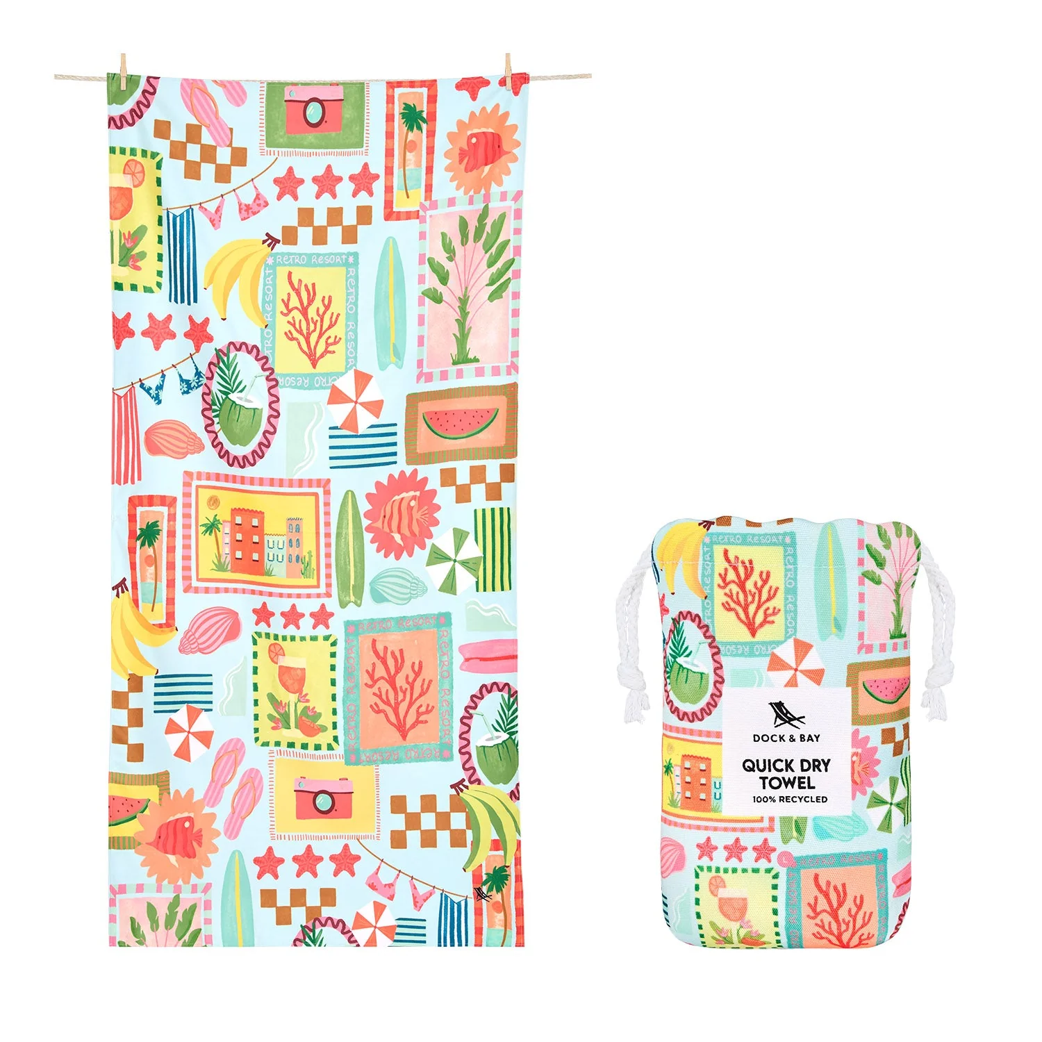 Dock & Bay Quick Dry Towel - Wish You Were Here - Image 15