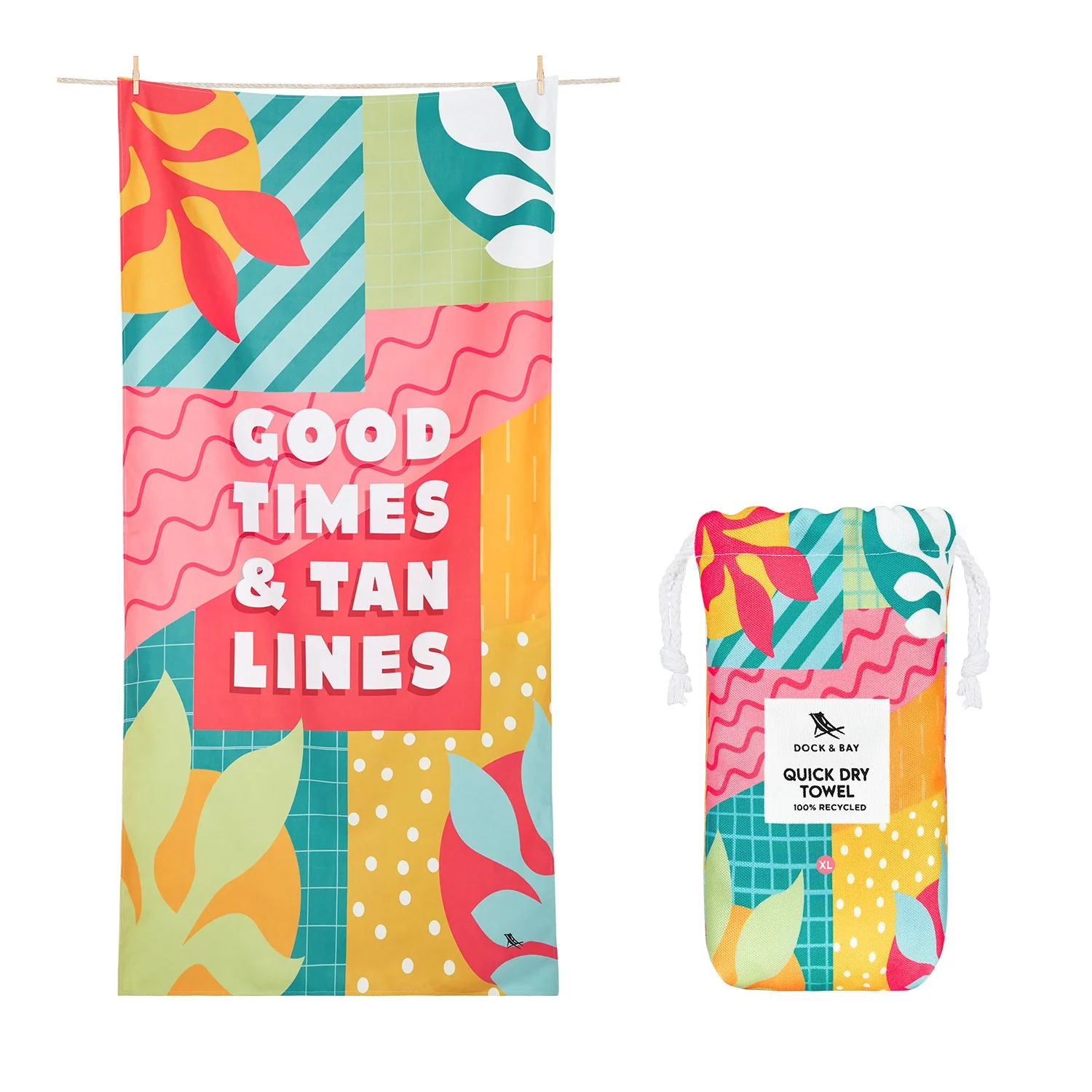 Dock & Bay Quick Dry Towel - Good Times & Tan Lines - Image 13