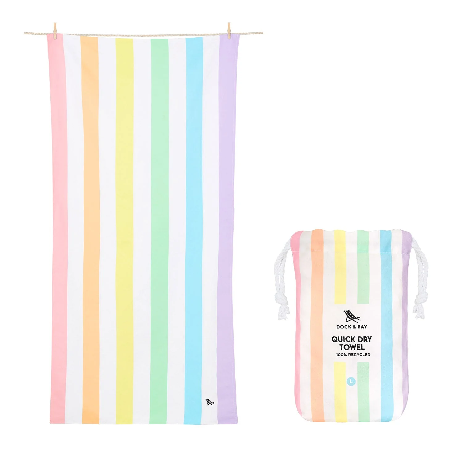 Dock & Bay Quick Dry Towel - Unicorn Waves - Image 11