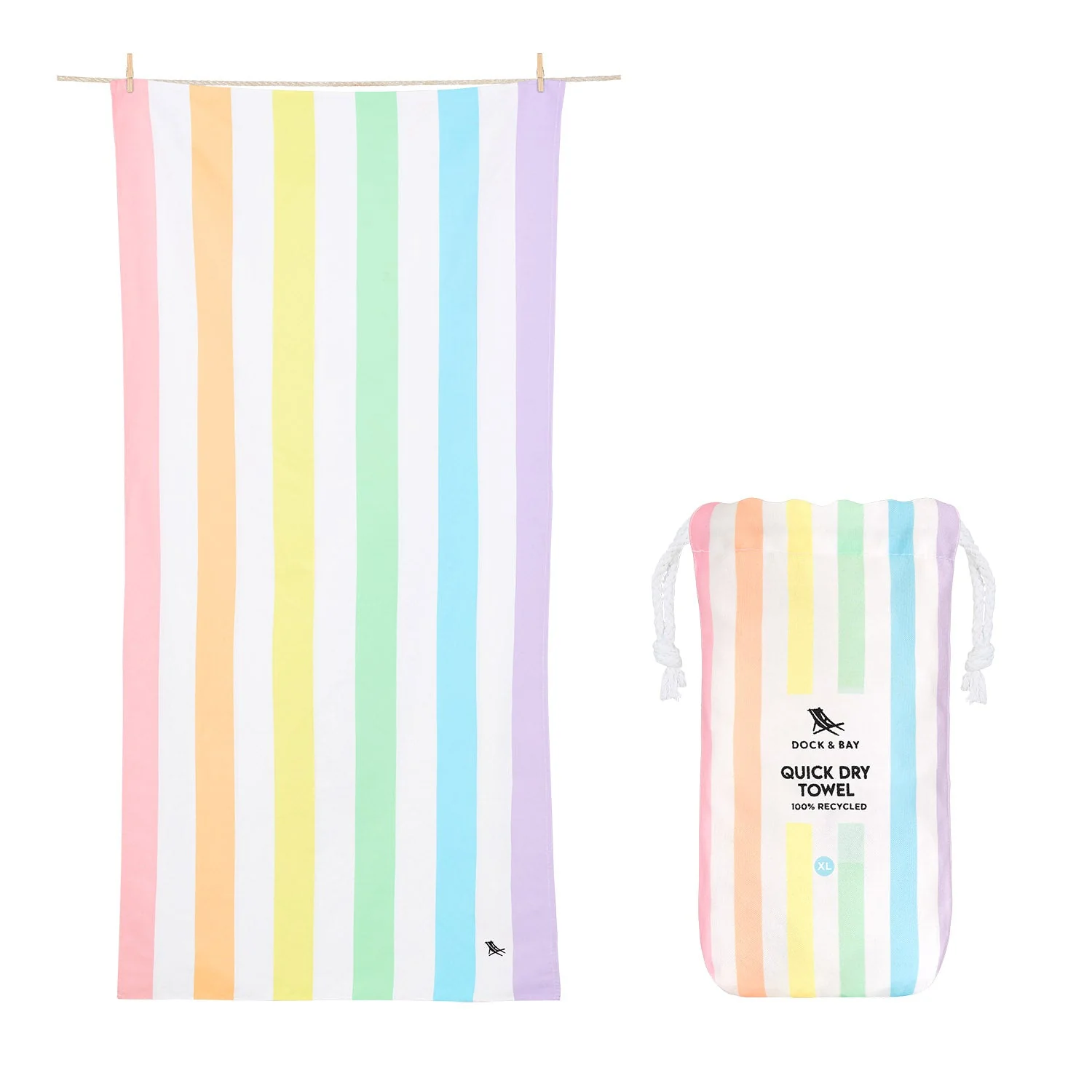 Dock & Bay Quick Dry Towel - Unicorn Waves - Image 12