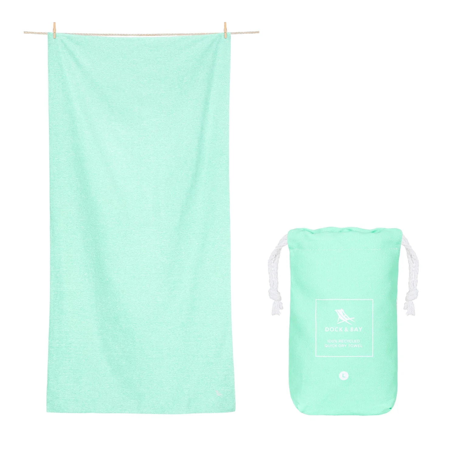 Dock & Bay Quick Dry Towel - Rainforest Green - Image 12