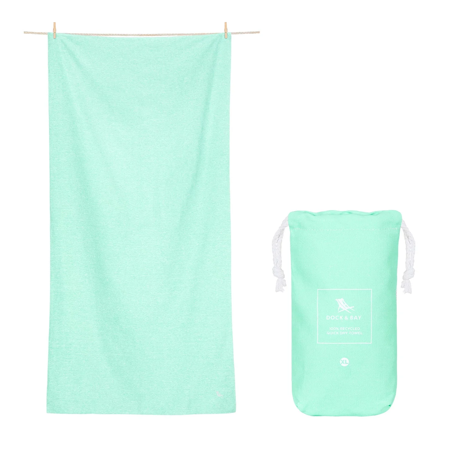 Dock & Bay Quick Dry Towel - Rainforest Green - Image 13