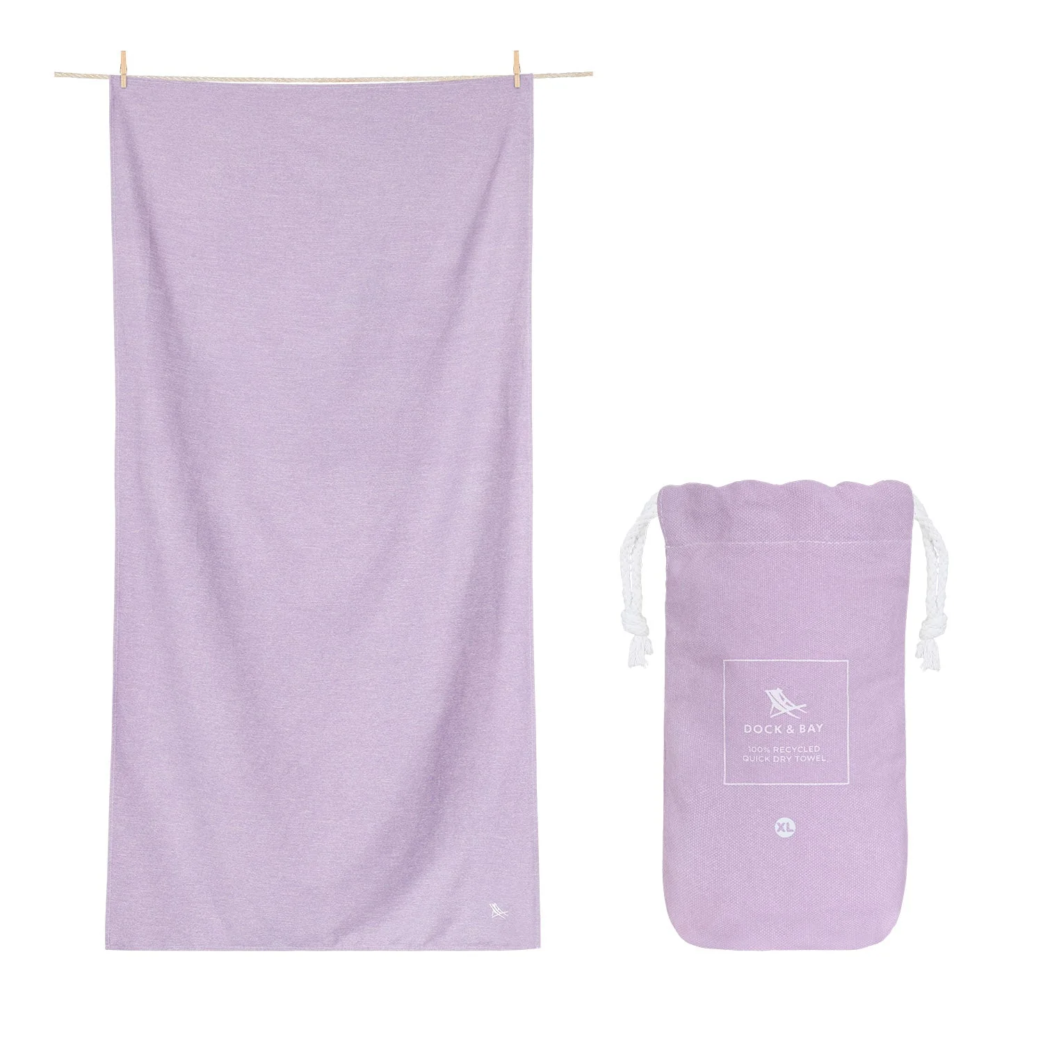 Dock & Bay Quick Dry Towel - Meadow Lilac - Image 13