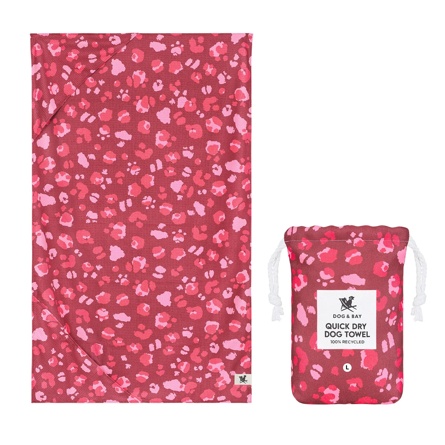 Dock & Bay Dog Towel - Pink Paws - Image 2