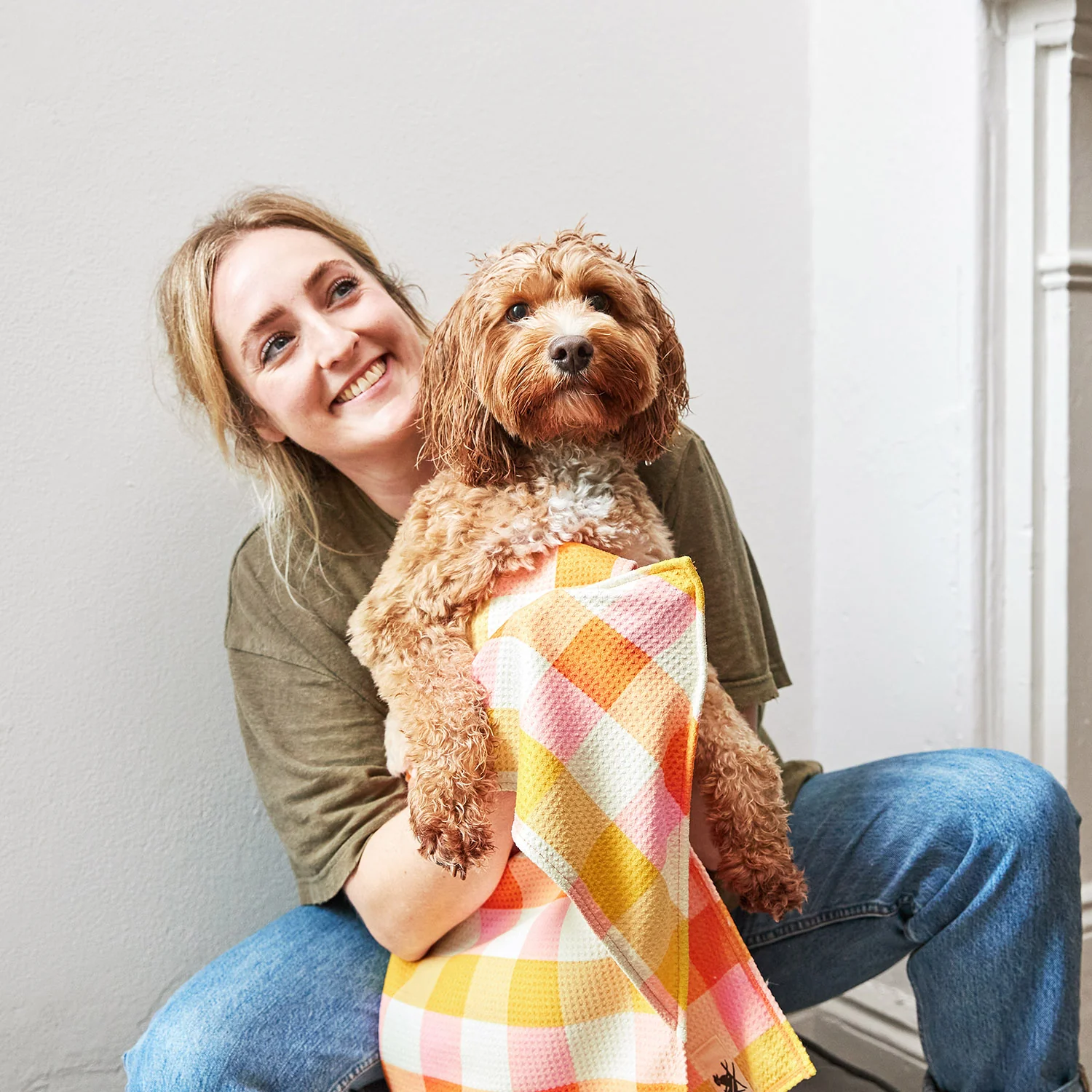 Dock & Bay Dog Towel - Rhubark & Custard - Image 2