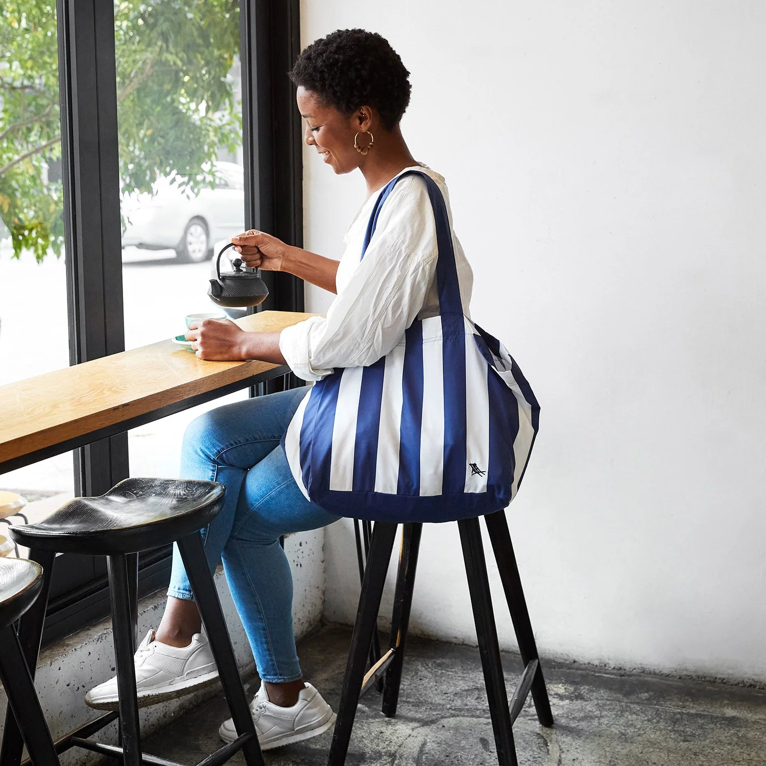 Dock & Bay Foldaway Tote Bags - Whitsunday Blue - Image 6