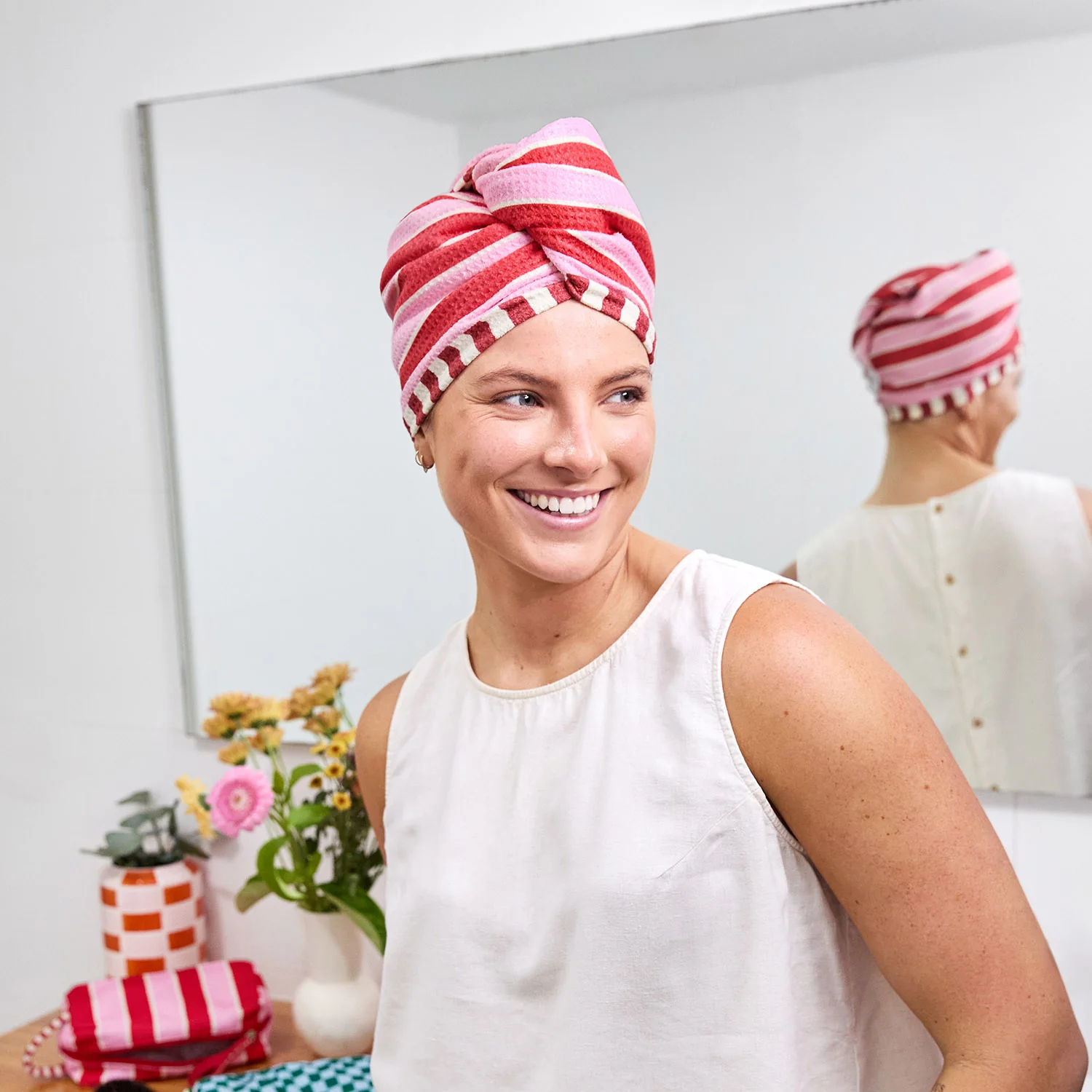 Dock & Bay Hair Wrap - Cherry Bomb - Image 10