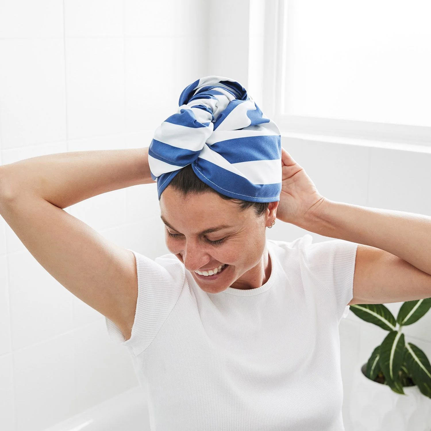 Dock & Bay Hair Wrap - Whitsunday Blue - Image 4