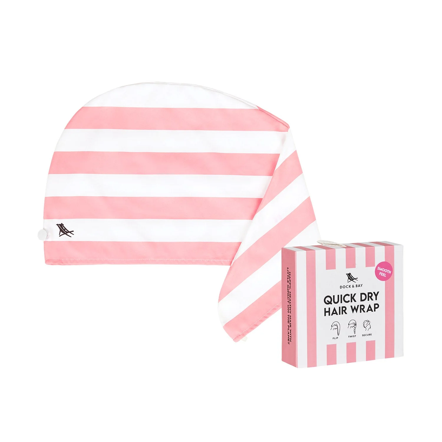Dock & Bay Hair Wrap - Malibu Pink - Image 7