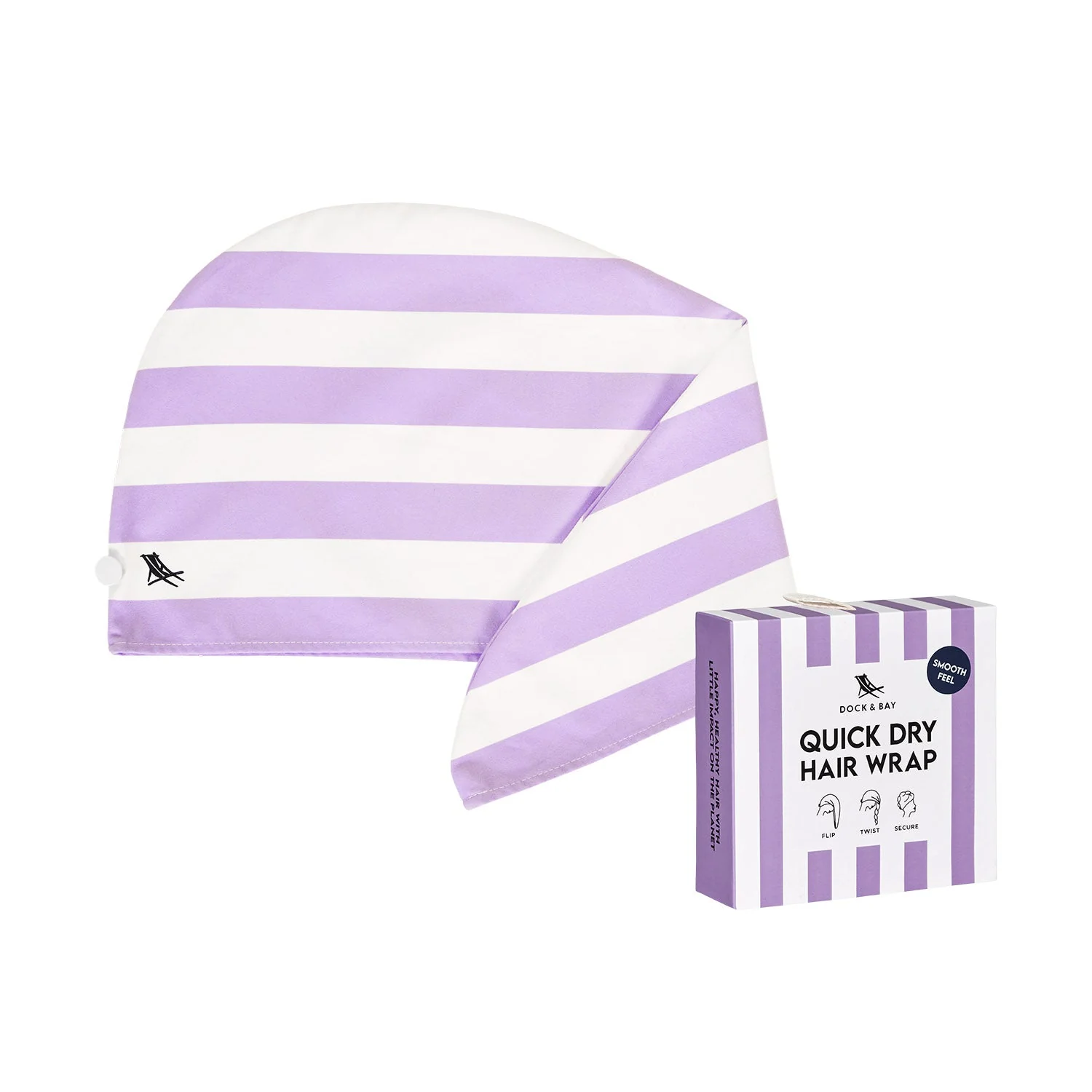 Dock & Bay Hair Wrap - Lombok Lilac - Image 7