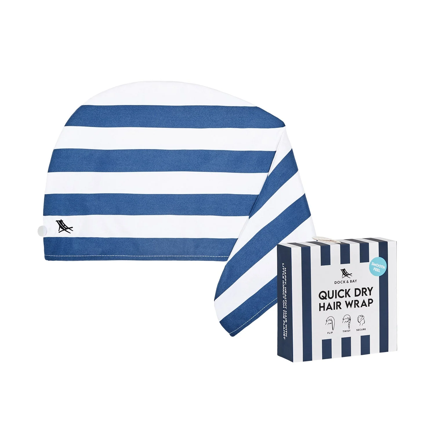 Dock & Bay Hair Wrap - Whitsunday Blue - Image 7
