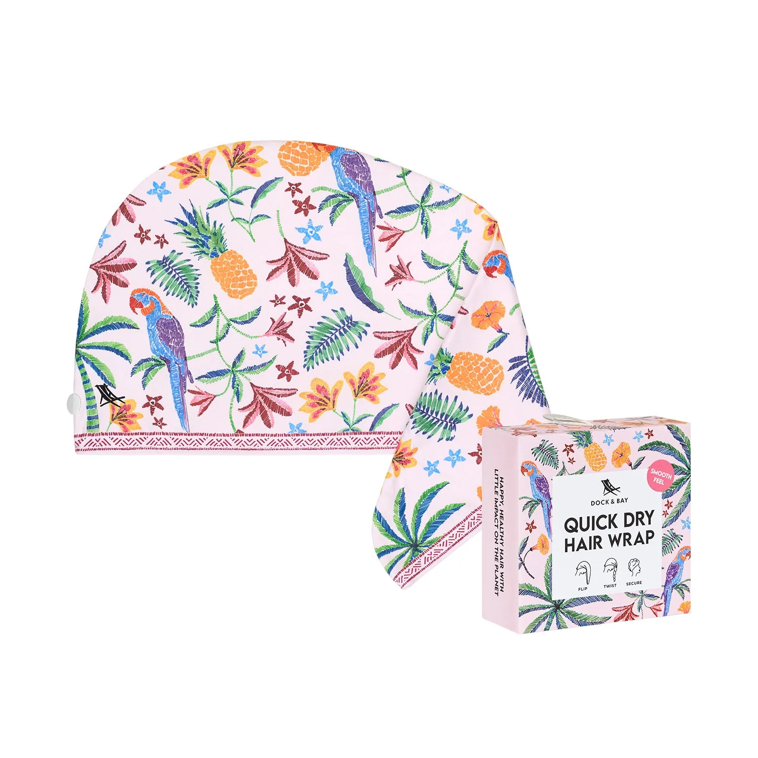 Dock & Bay Hair Wrap - Pink Paradise - Image 12