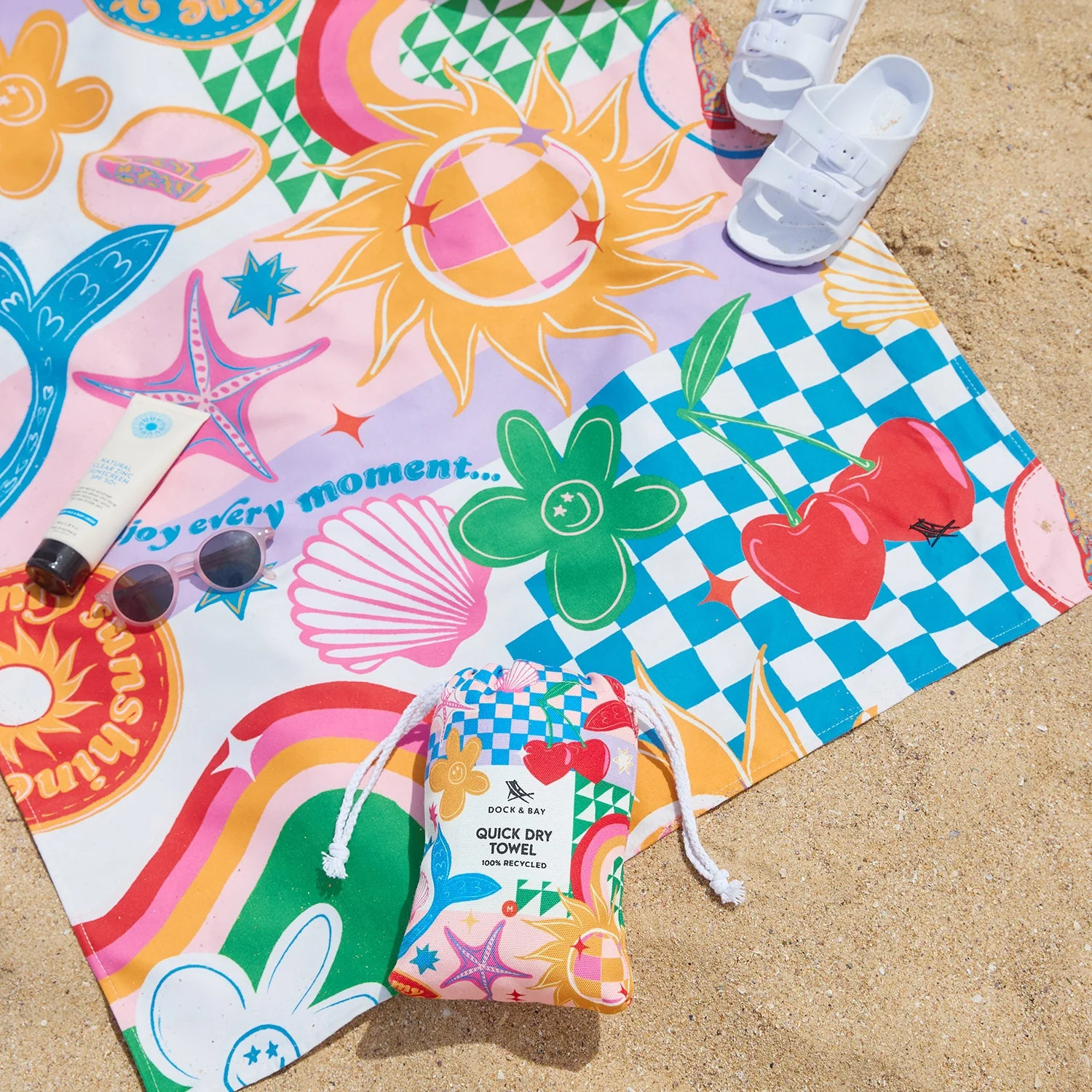 Dock & Bay Kids Beach Towel - Good Vibes Club - Image 2