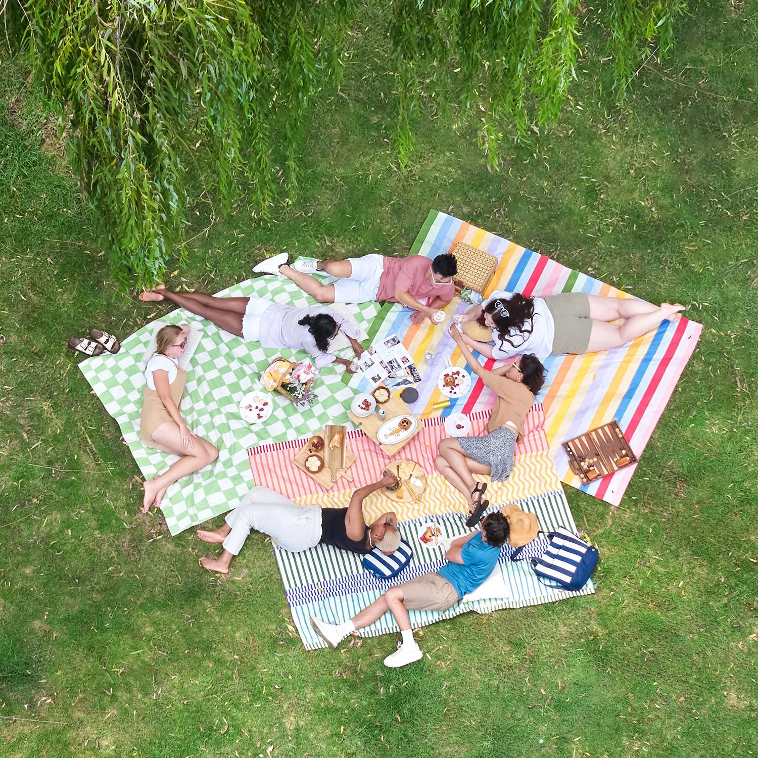 Dock & Bay Picnic Blanket - Candy Stripes - Image 6