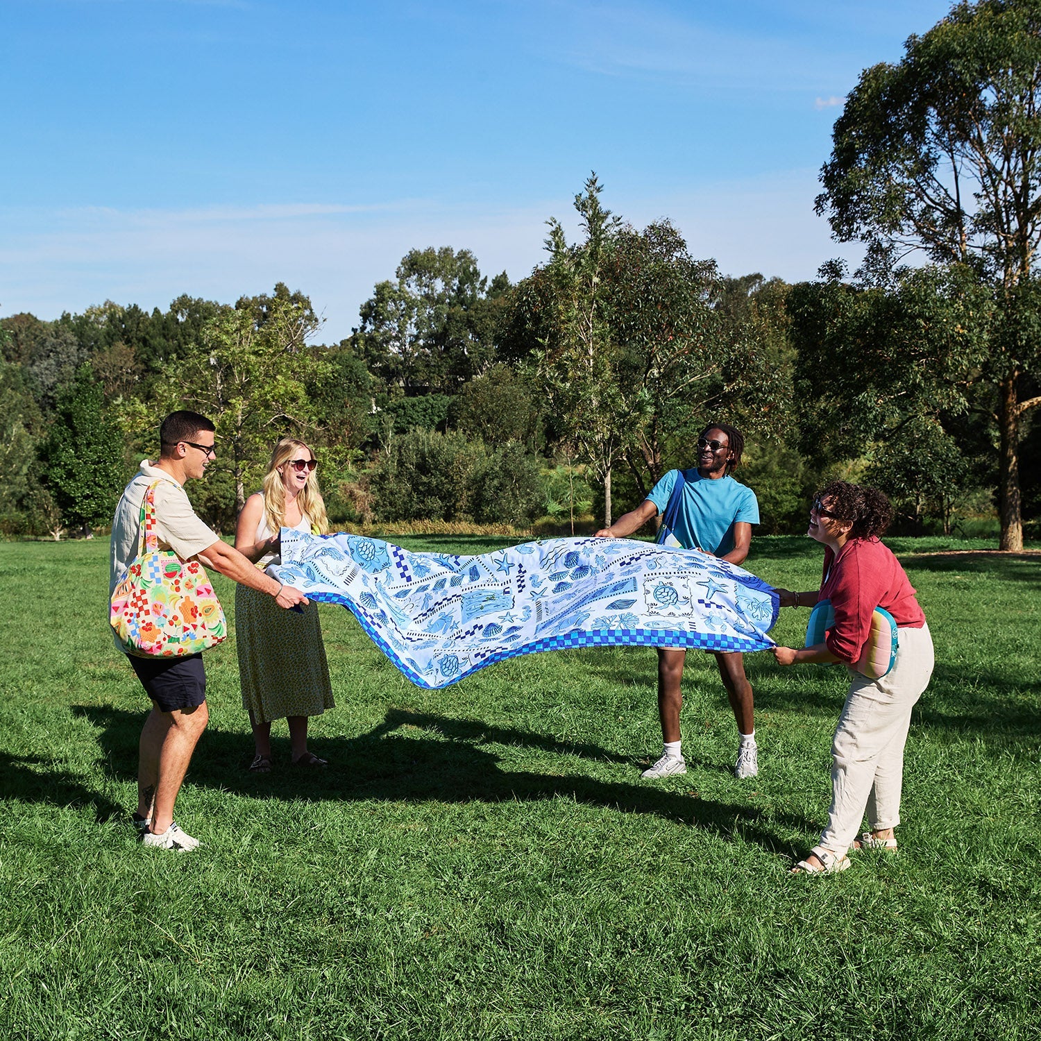 Dock & Bay Picnic Blanket - Grecian Shores - Image 3
