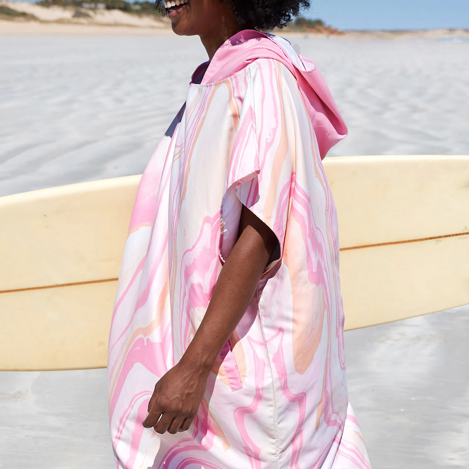 Dock & Bay Adult Poncho - Marble - Peach Melba - Image 14