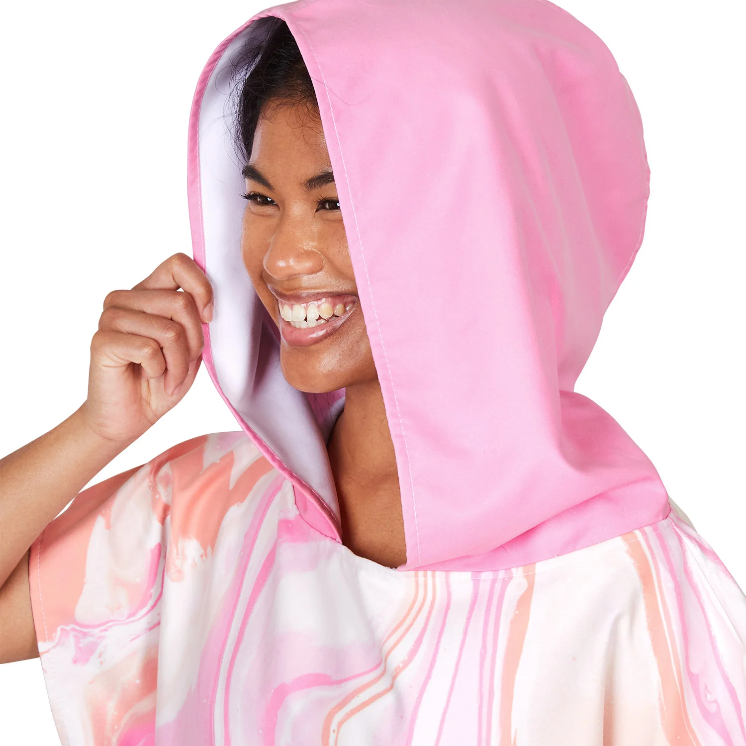 Dock & Bay Adult Poncho - Marble - Peach Melba - Image 8