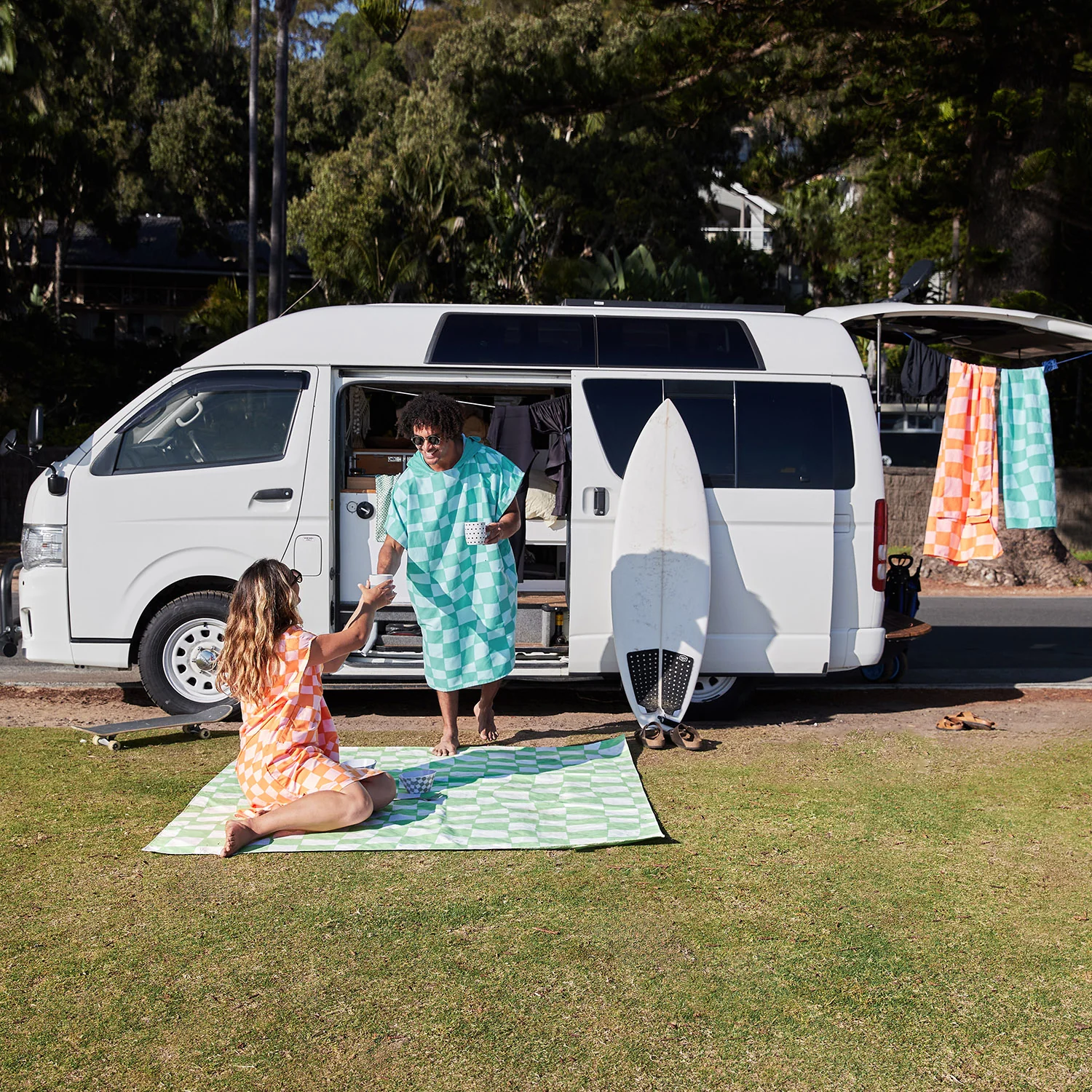 Dock & Bay Poncho - Adults - Check Mate - Image 6