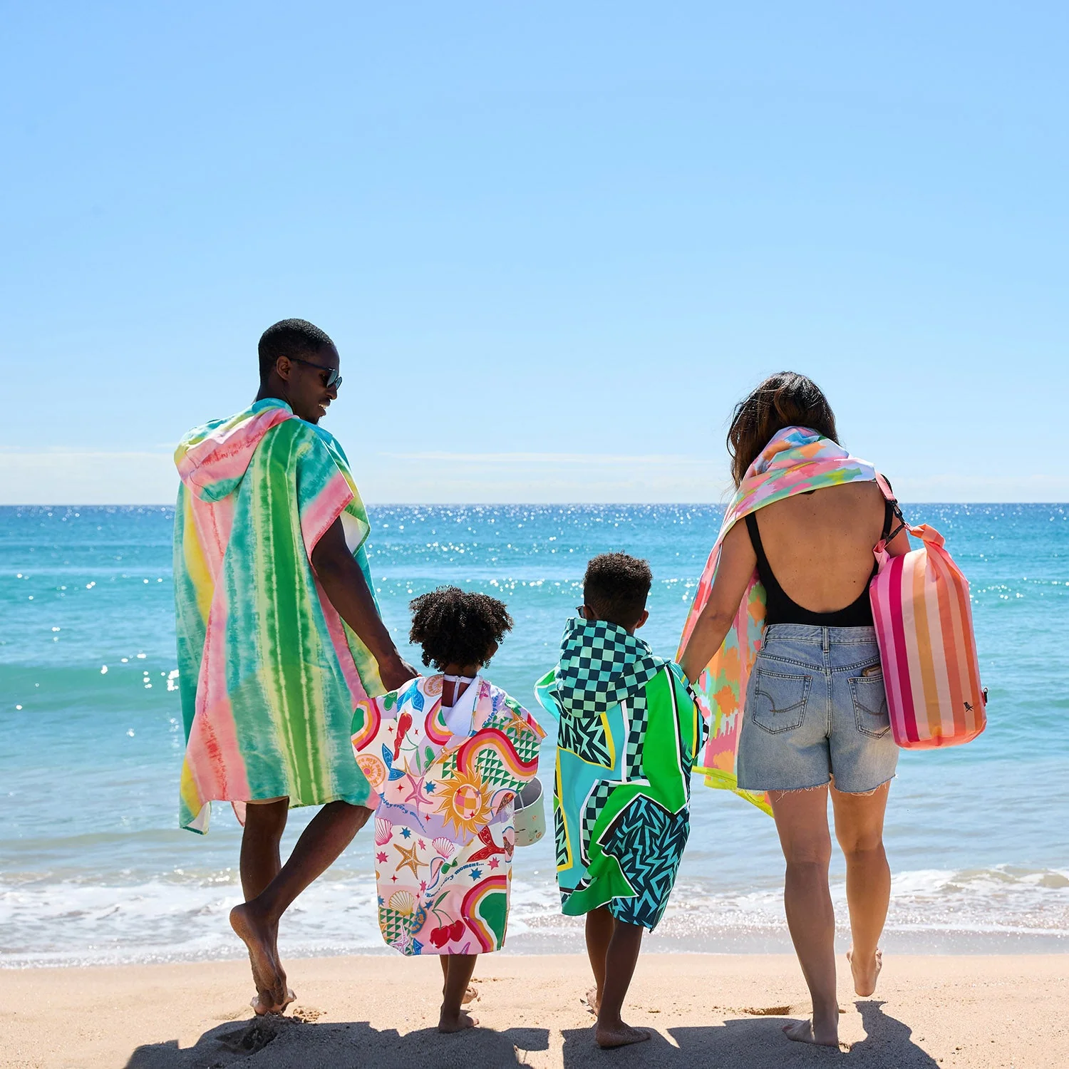 Dock & Bay Poncho - Adults - Watermelon Sugar - Image 4