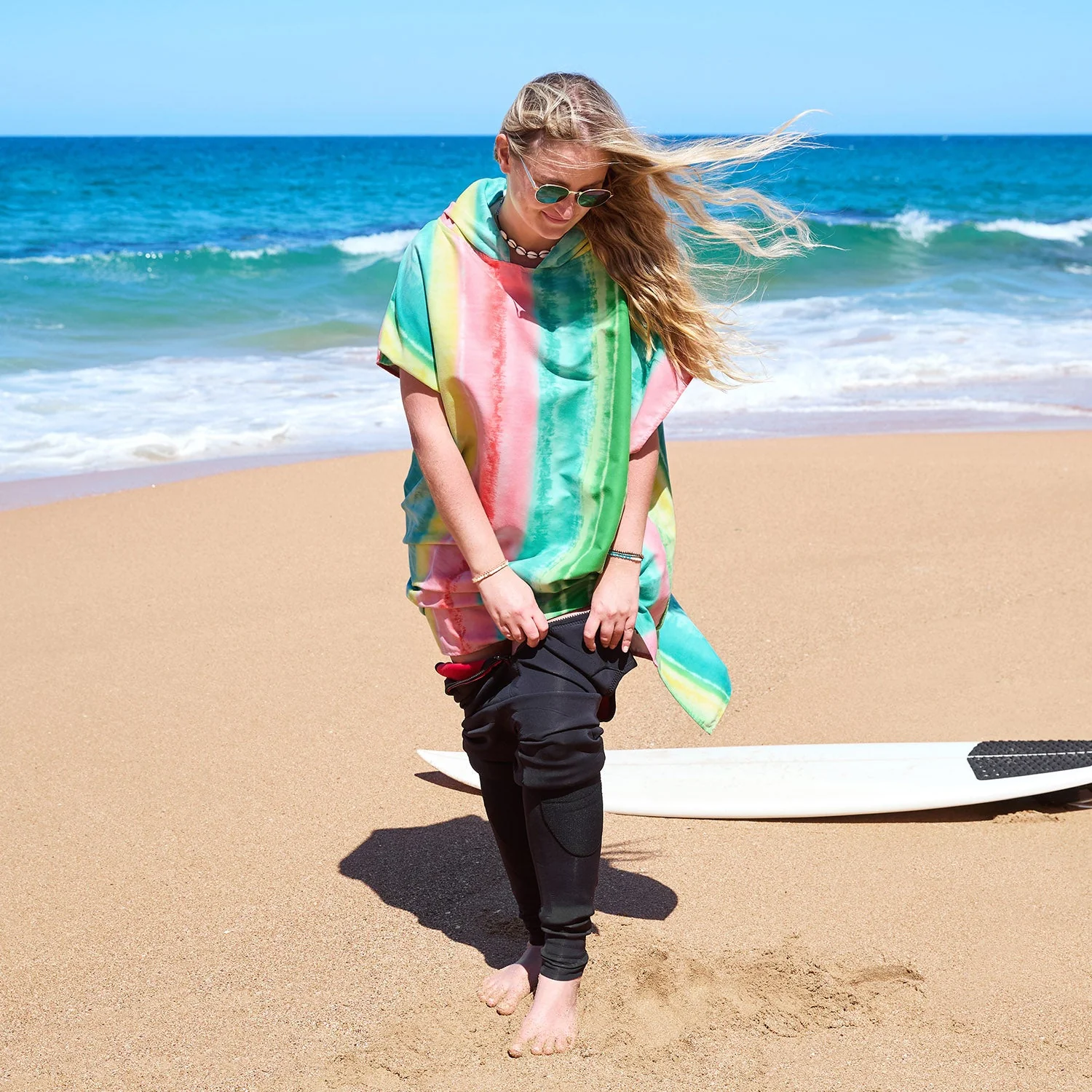 Dock & Bay Poncho - Adults - Watermelon Sugar - Image 8