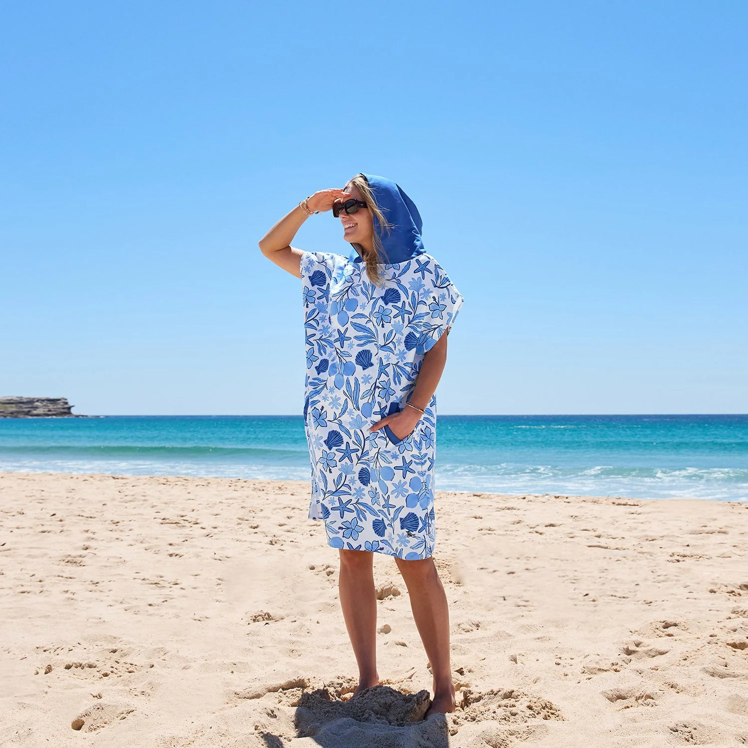 Dock & Bay Poncho - Adults - Wavy Baby - Image 4