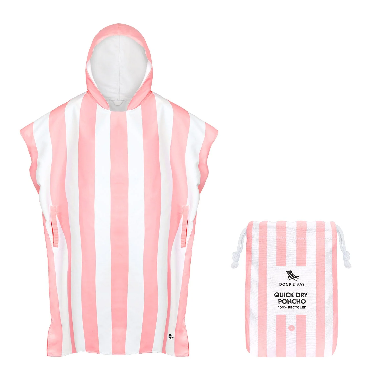 Dock & Bay Poncho - Adults - Malibu Pink - Image 7