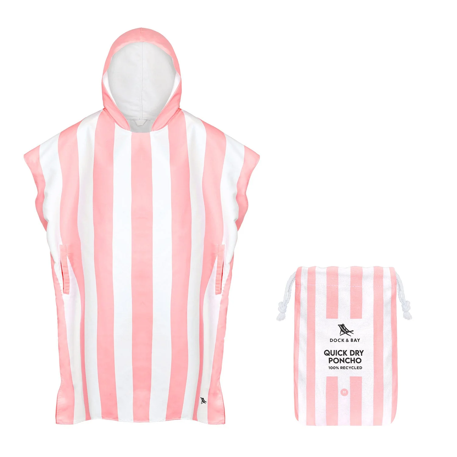 Dock & Bay Poncho - Adults - Malibu Pink - Image 6