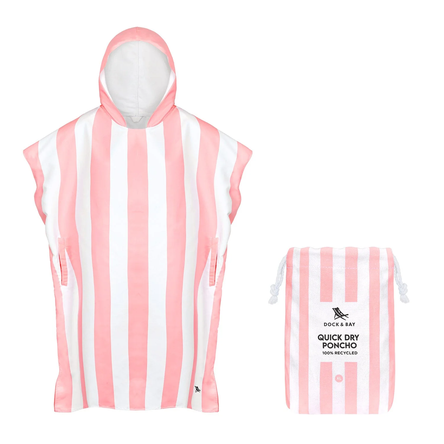 Dock & Bay Poncho - Adults - Malibu Pink - Image 8