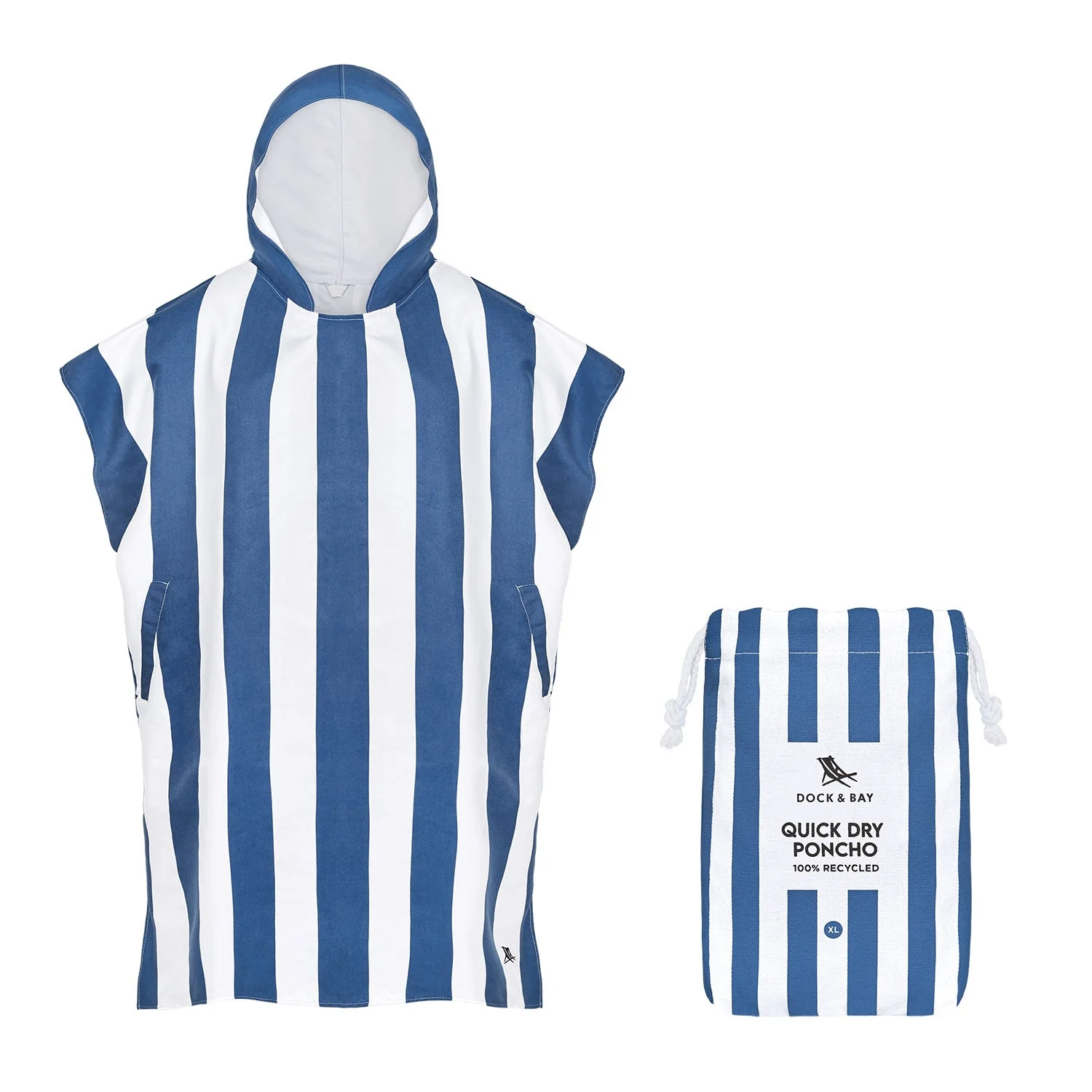 Dock & Bay Poncho - Adults - Whitsunday Blue - Image 12