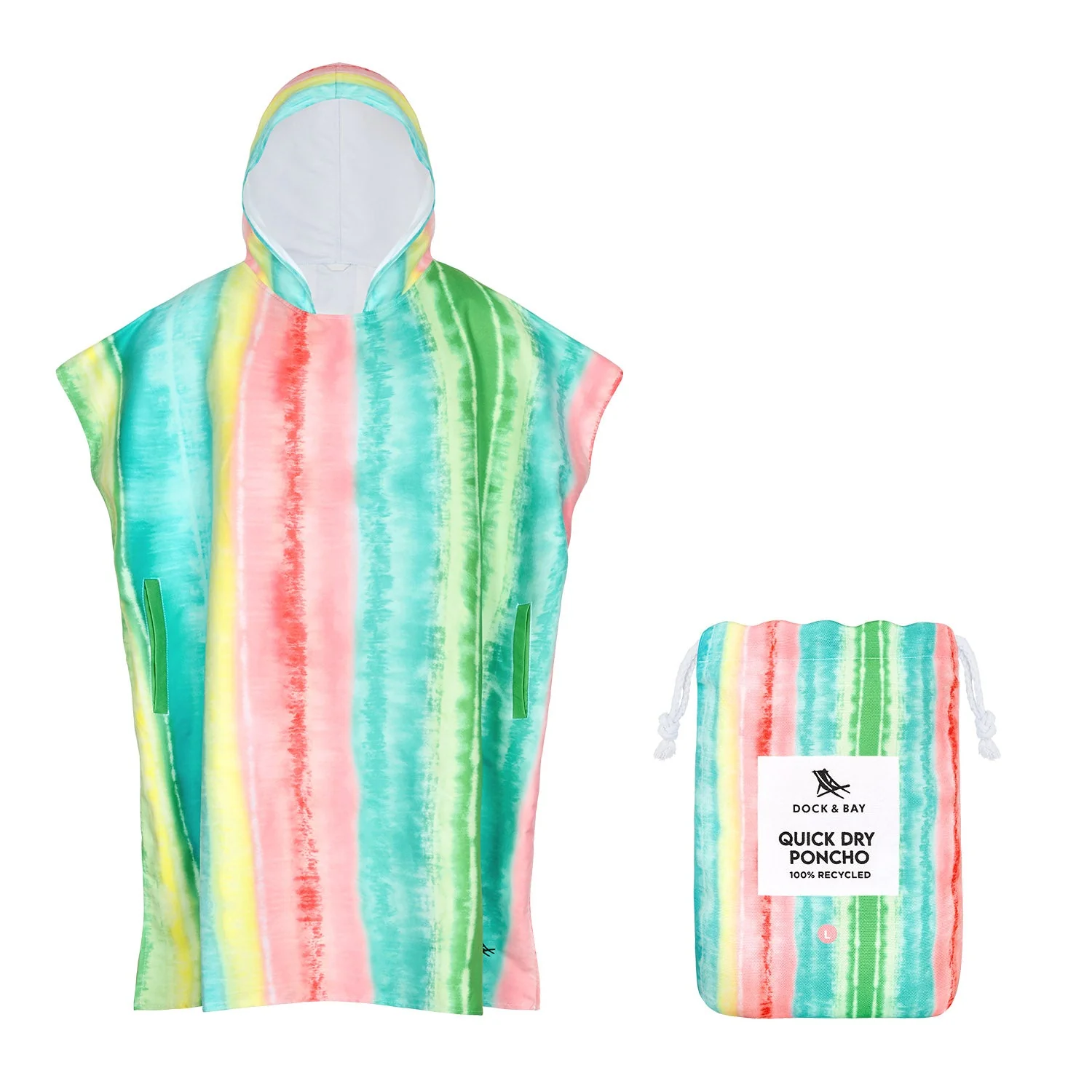 Dock & Bay Poncho - Adults - Watermelon Sugar - Image 16
