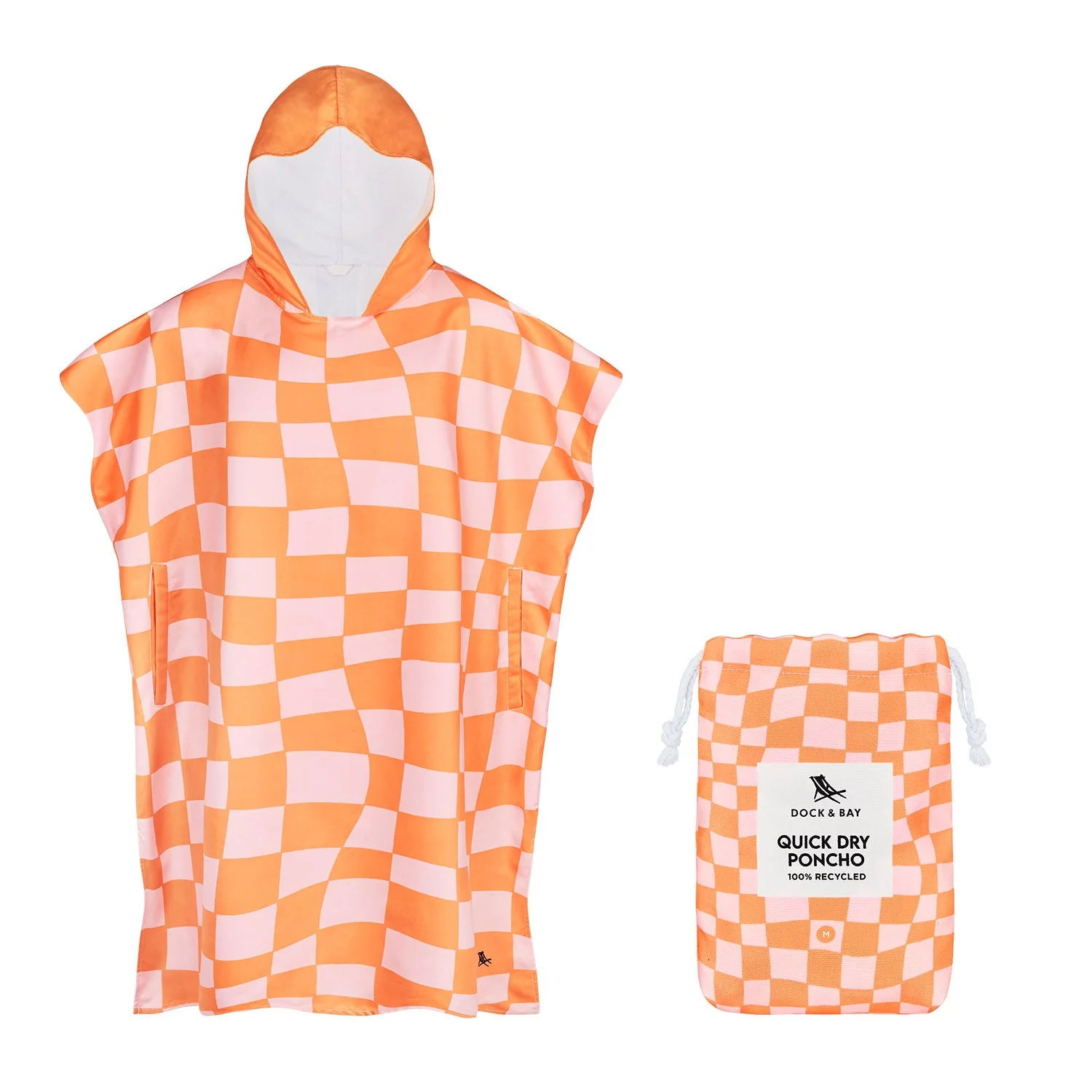 Dock & Bay Poncho - Adults - Groovy Check - Image 14