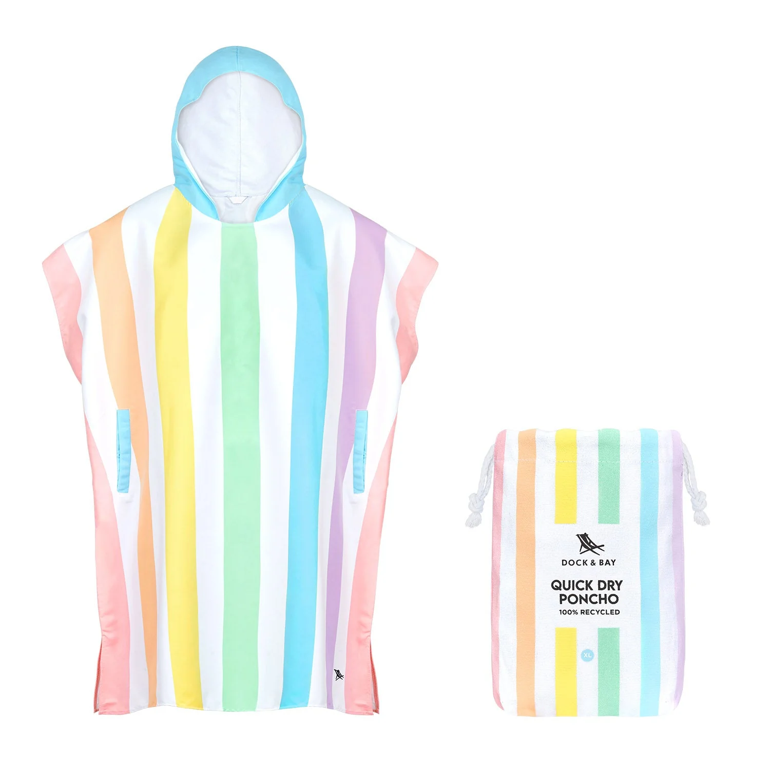 Dock & Bay Poncho - Adults - Unicorn Waves - Image 11