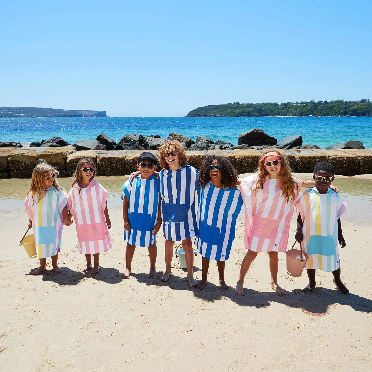Dock & Bay Poncho - Kids - Whitsunday Blue - Image 7