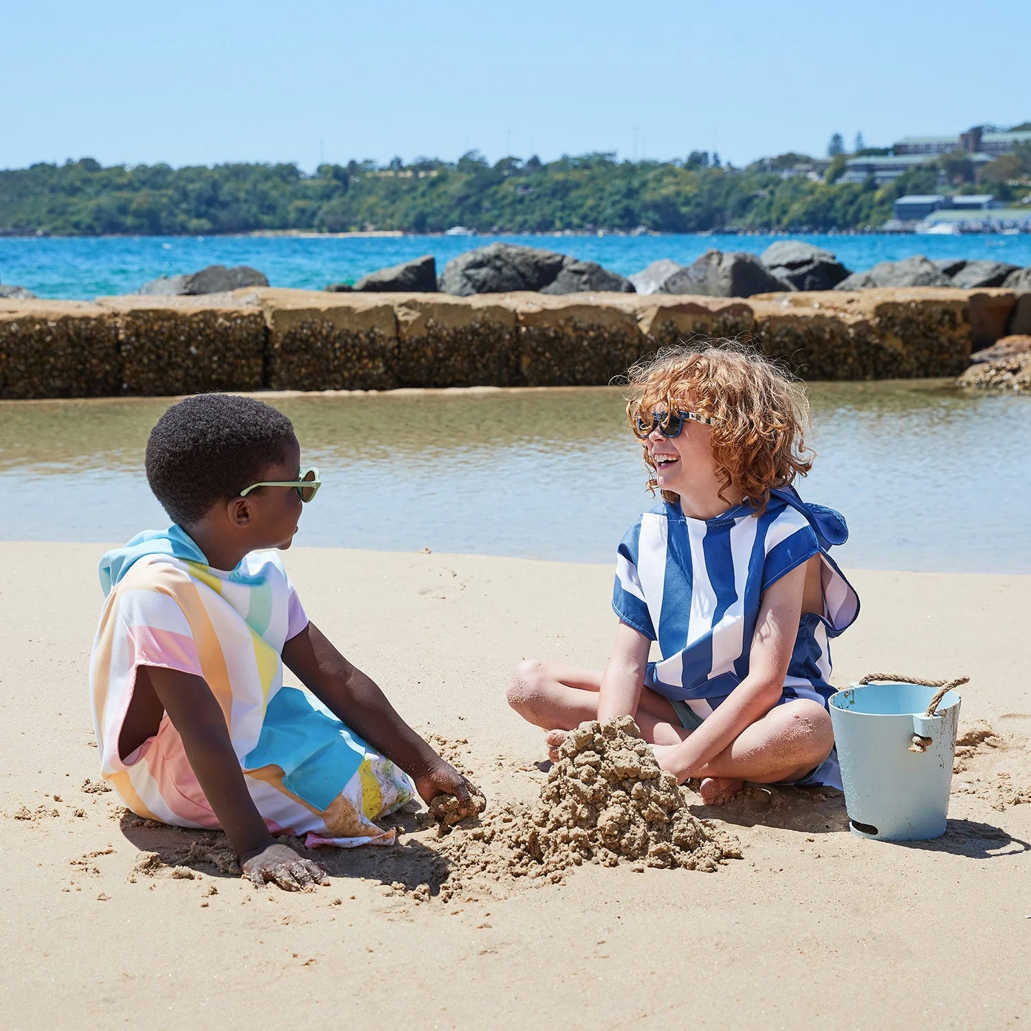 Dock & Bay Poncho - Kids - Whitsunday Blue - Image 8