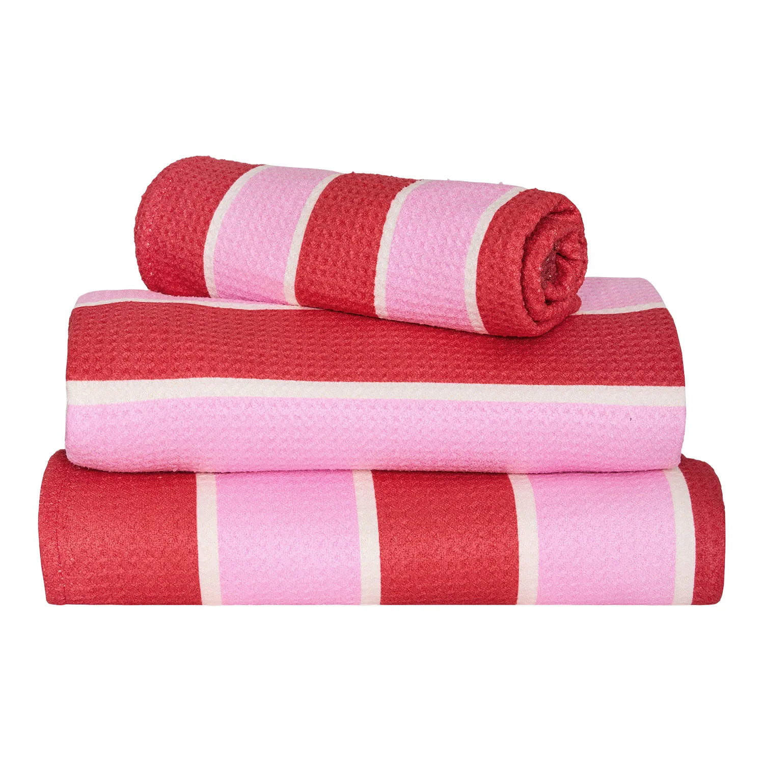 Dock & Bay Quick Dry Bath Towel - Cherry Bomb (Set of 6) - Image 2