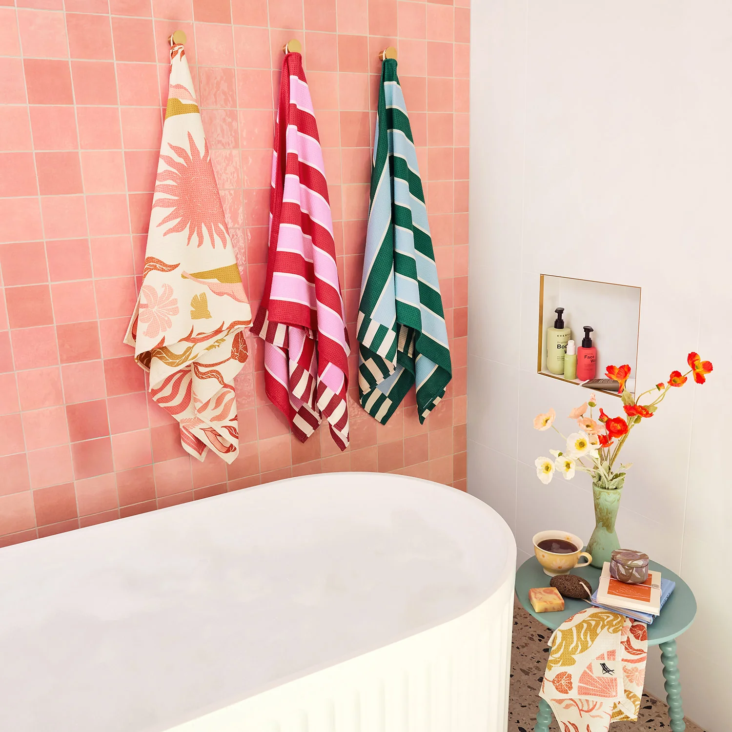 Dock & Bay Quick Dry Bath Towel - Peppermint Punch - Image 5