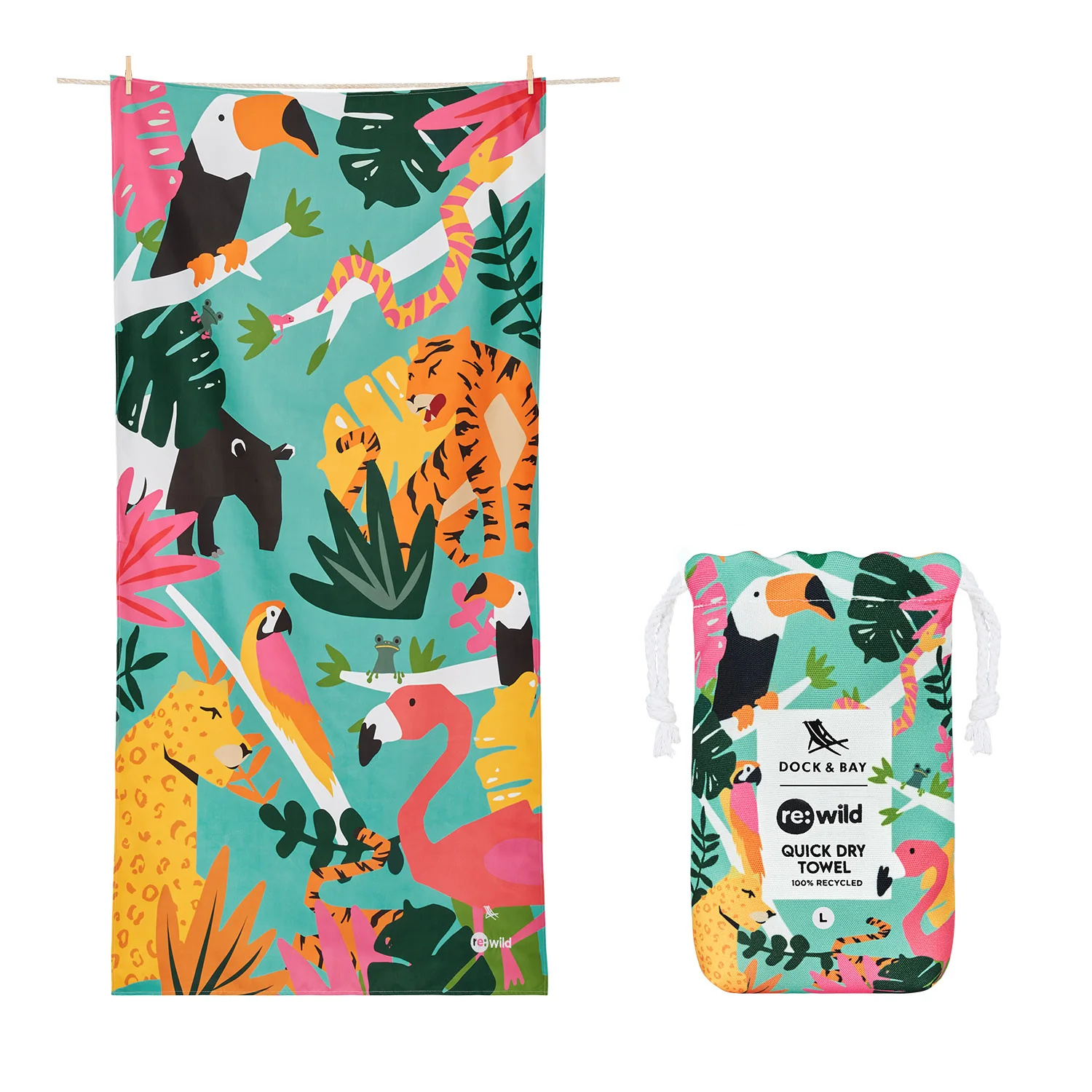 Dock & Bay Quick Dry Towels - Havana Cabana (Set of 4) - Image 5
