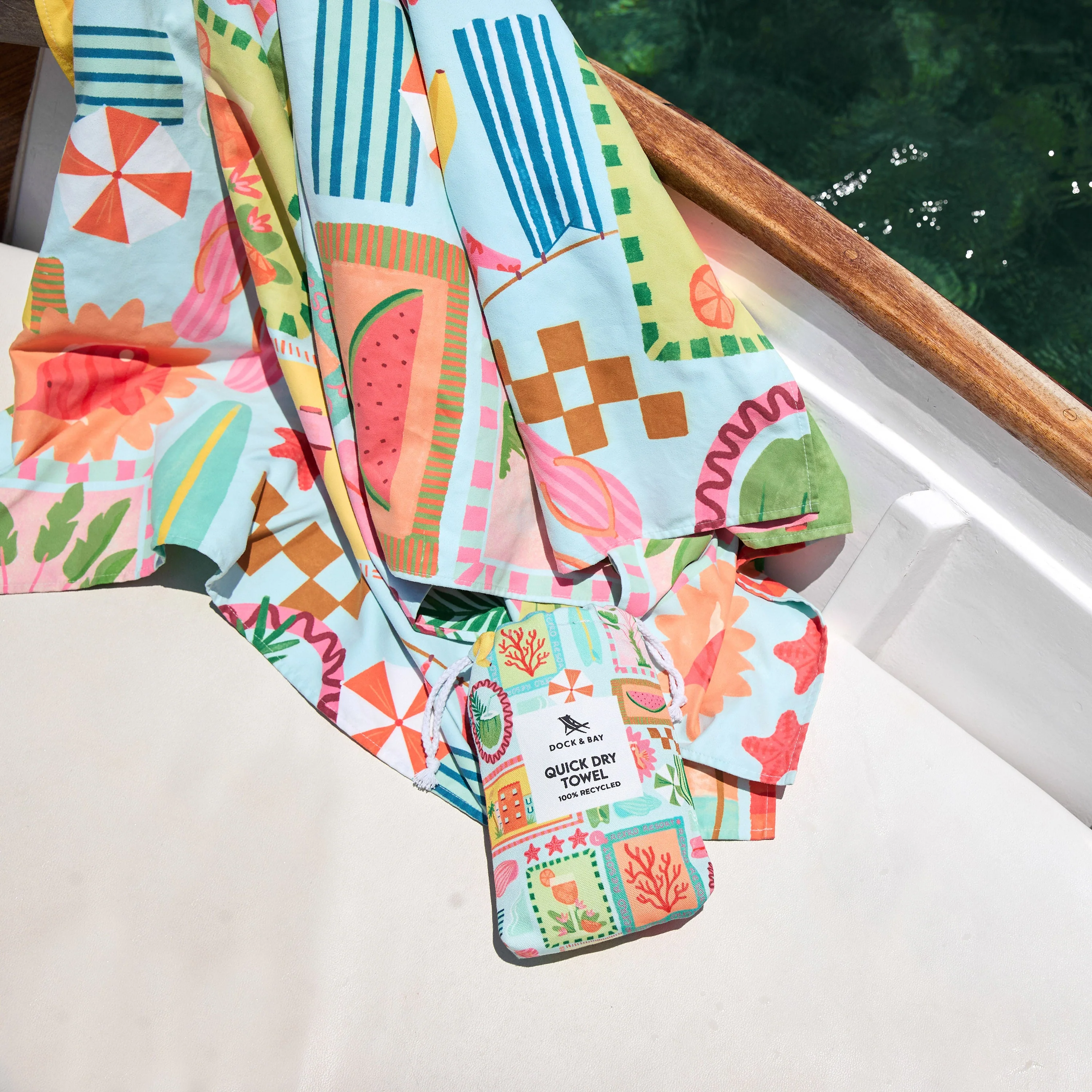 Dock & Bay Quick Dry Towels - Postcards From Paradise (Set of 4) - Image 12