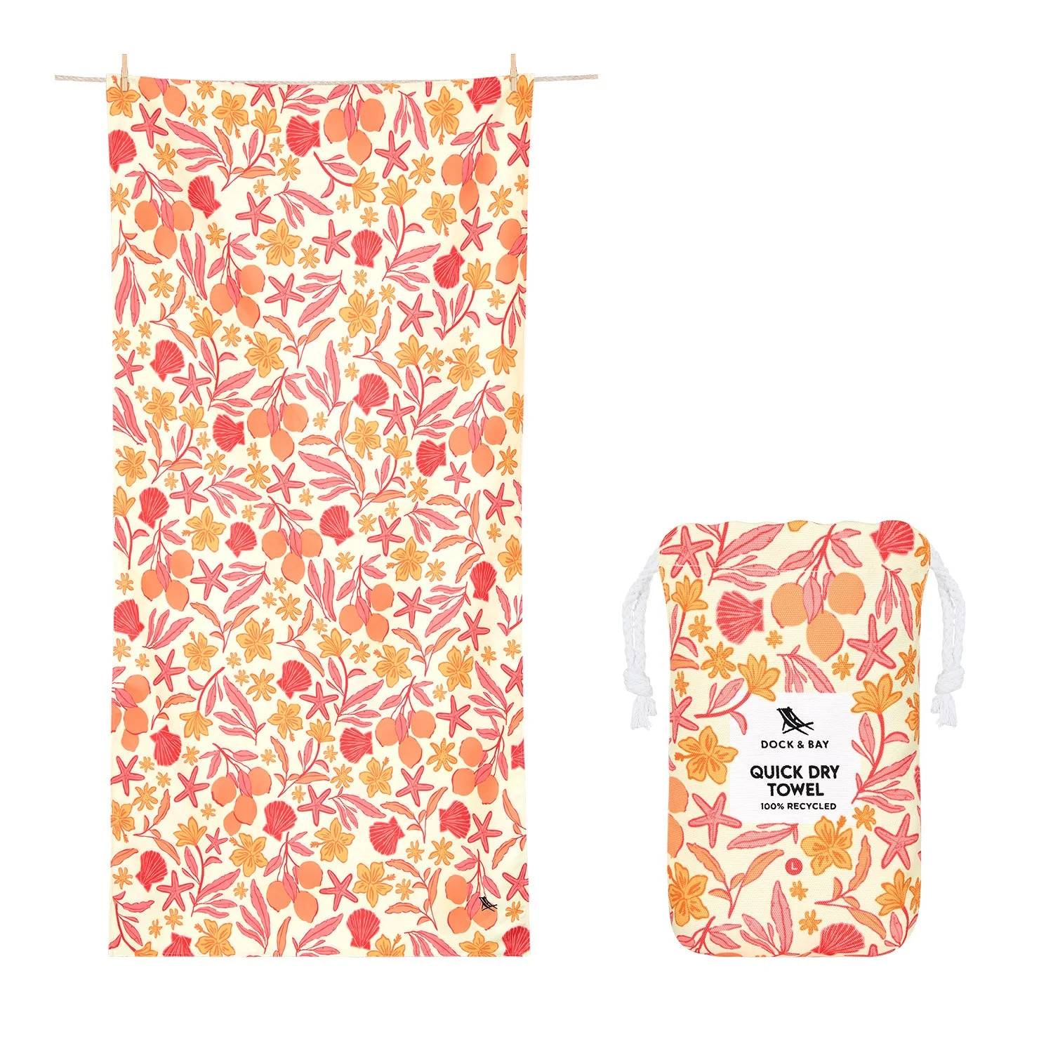Dock & Bay Quick Dry Towel - Tangerine Tide - Image 19