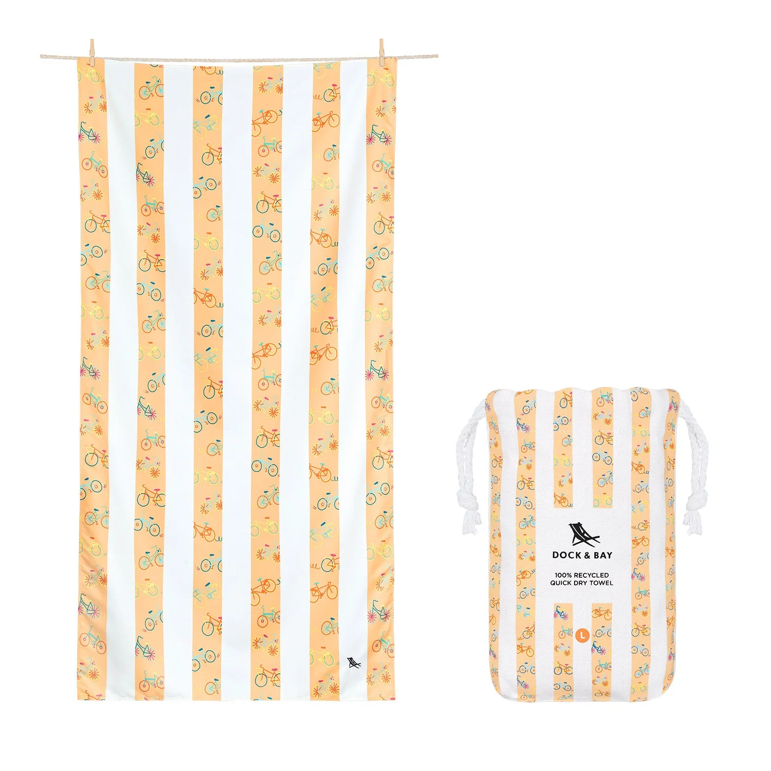 Dock & Bay Kids Beach Towel - Bike Bike Baby - Image 11